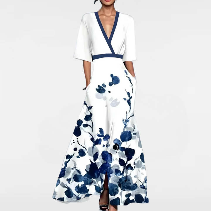 AVA™ | ELEGANT BLOMMIG KLÄNNING