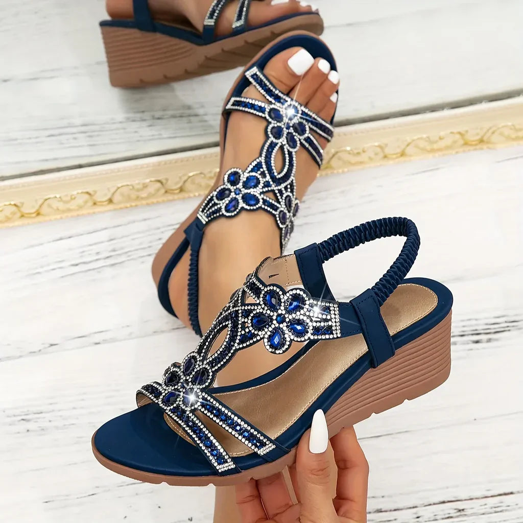 Gunilla™ | Elegant orthopedic wedge sandals for women