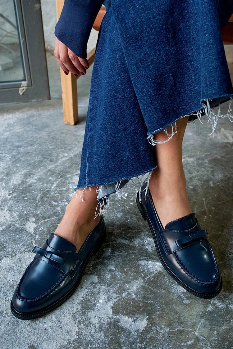 Vivi – Klassiska loafers med pennysöm