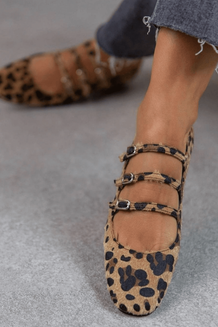 LEOPARDMÖNSTRADE BALLERINASKOR