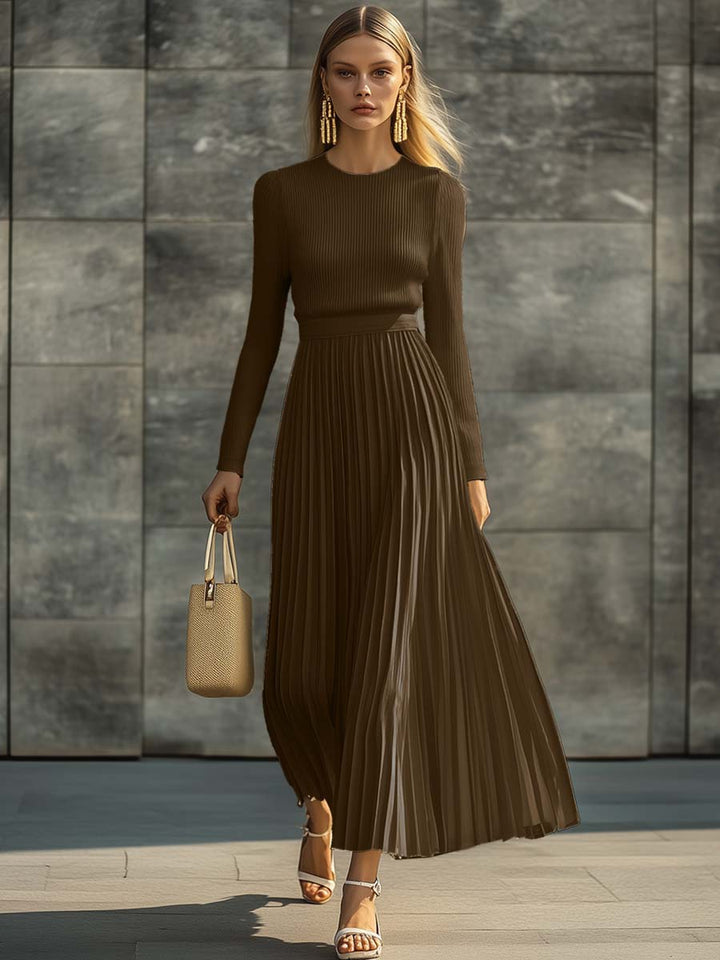 Charlotte | Relaxed Knitted Satin Dress