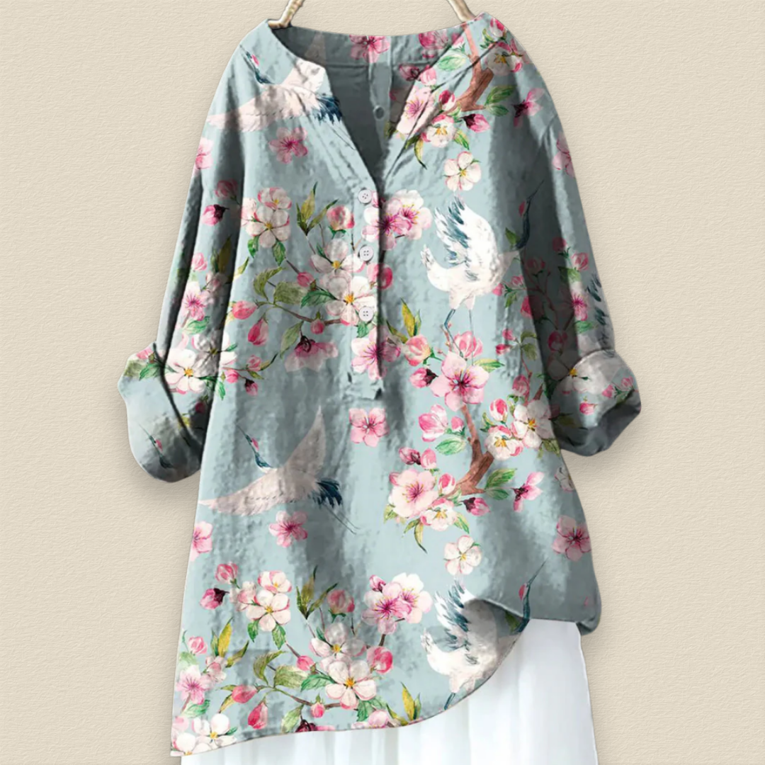 Elsa – Lätt blommig blus