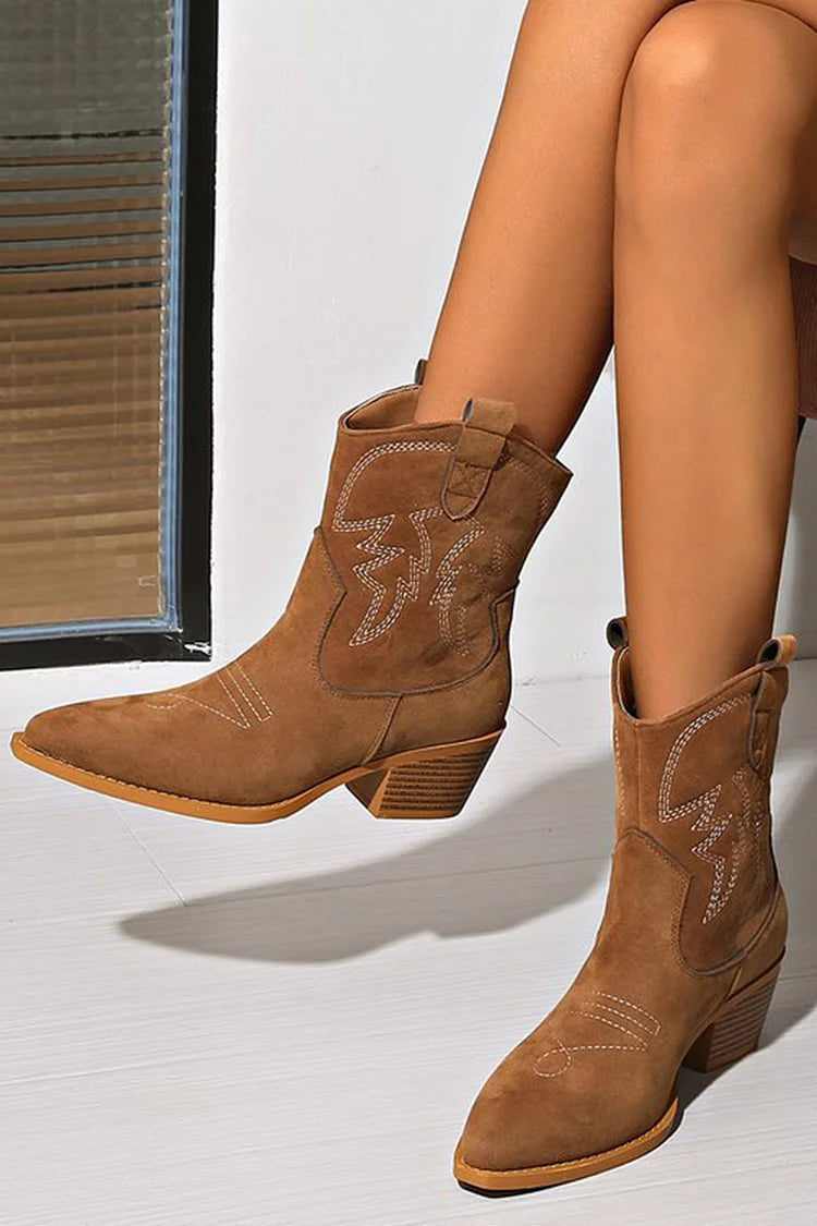 POINTY WESTERANKELL BOOT