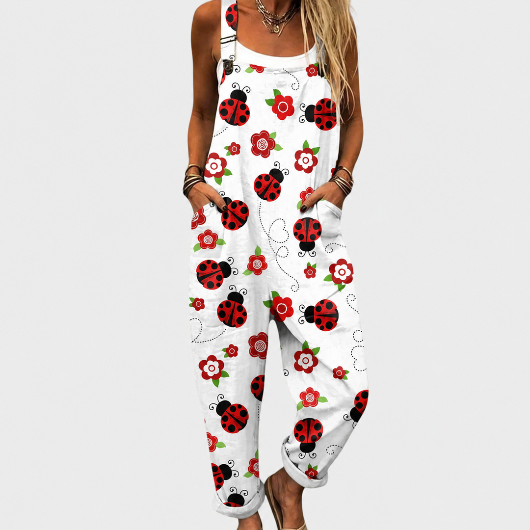 Maj – Ledig jumpsuit med lekfullt mönster