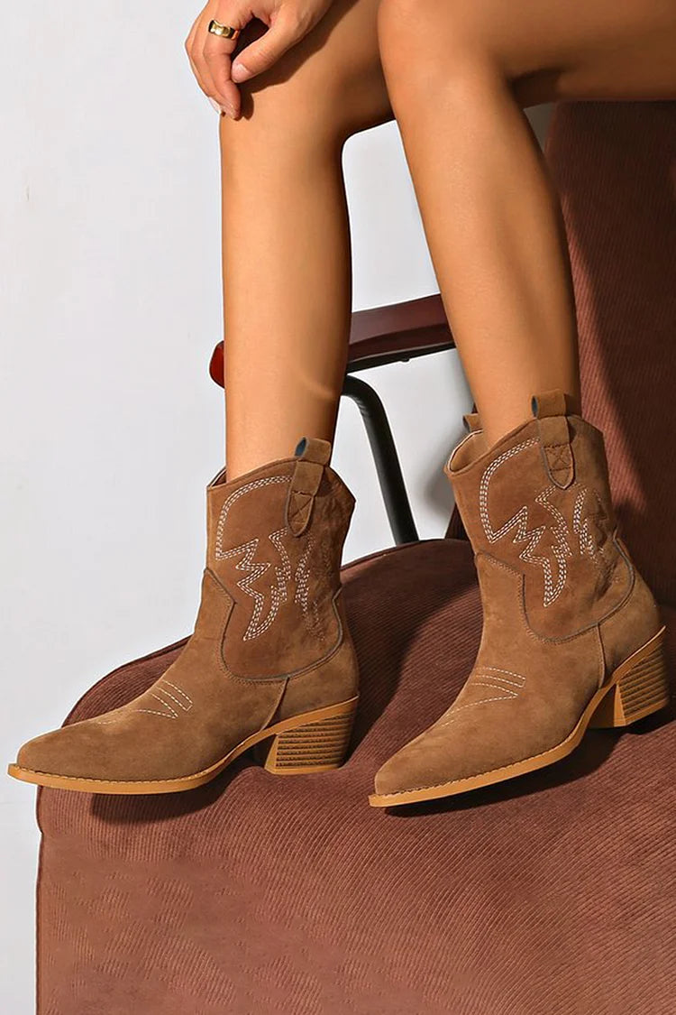 POINTY WESTERANKELL BOOT