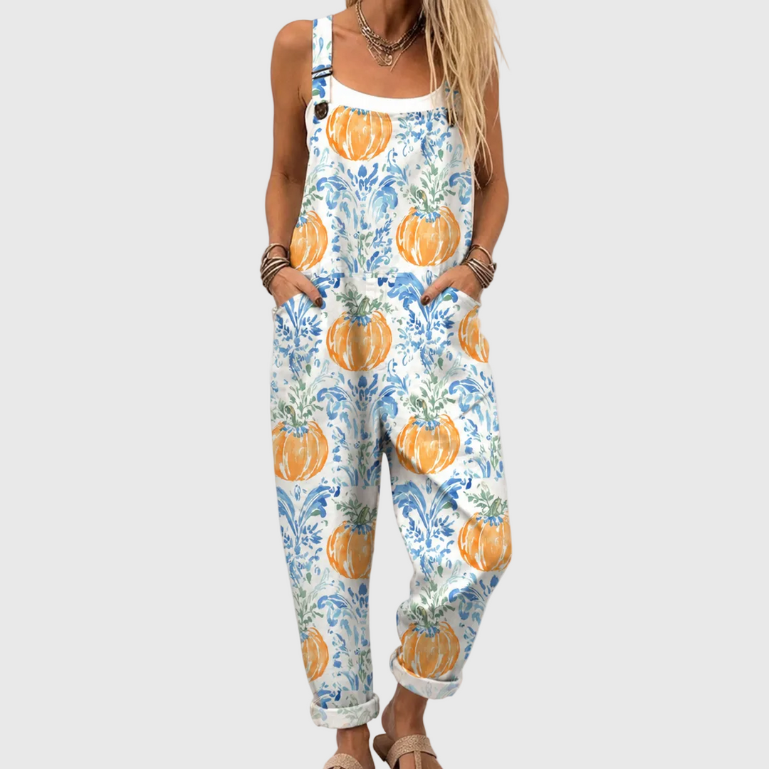 Selma – Ledig jumpsuit med pumpamönster