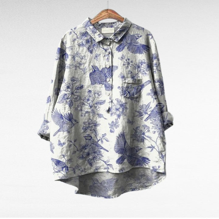 Mona – Elegant linneskjorta för sommar