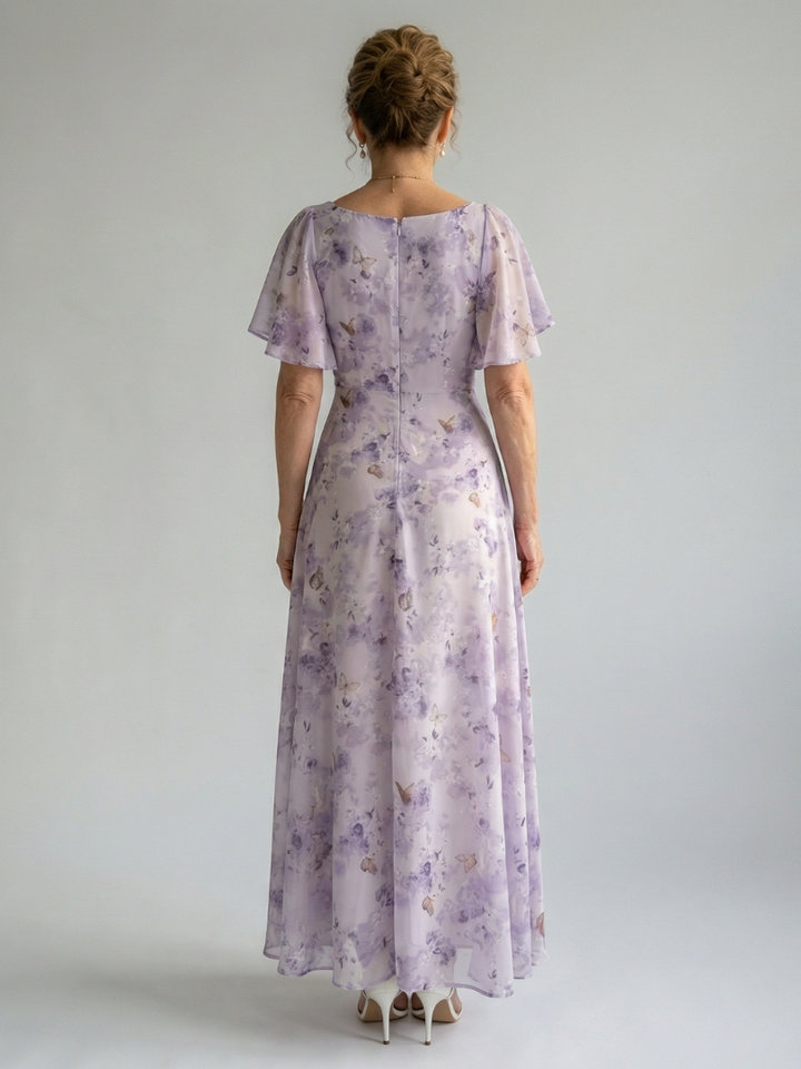 Vaelis | Butterfly Sleeve Midi Dress