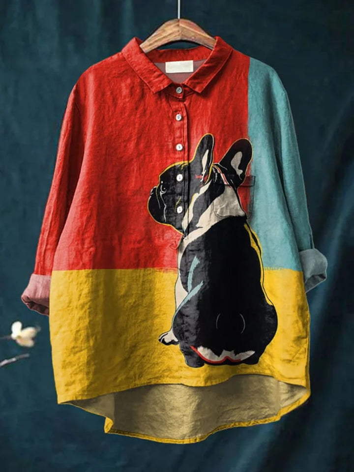 Judit – T-shirt med hundmotiv