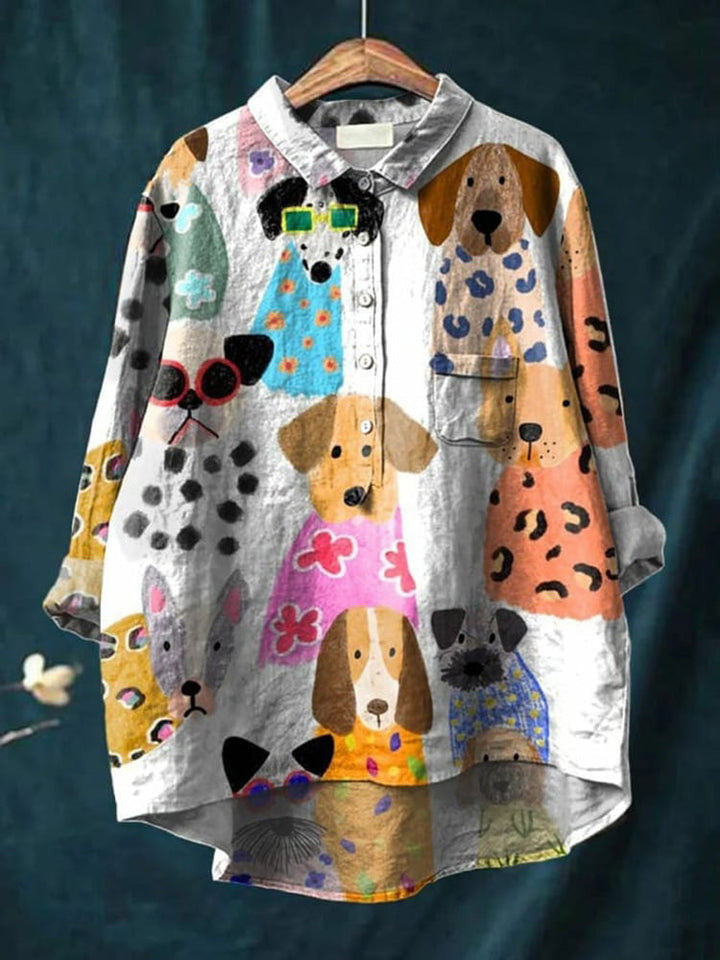 Judit – T-shirt med hundmotiv