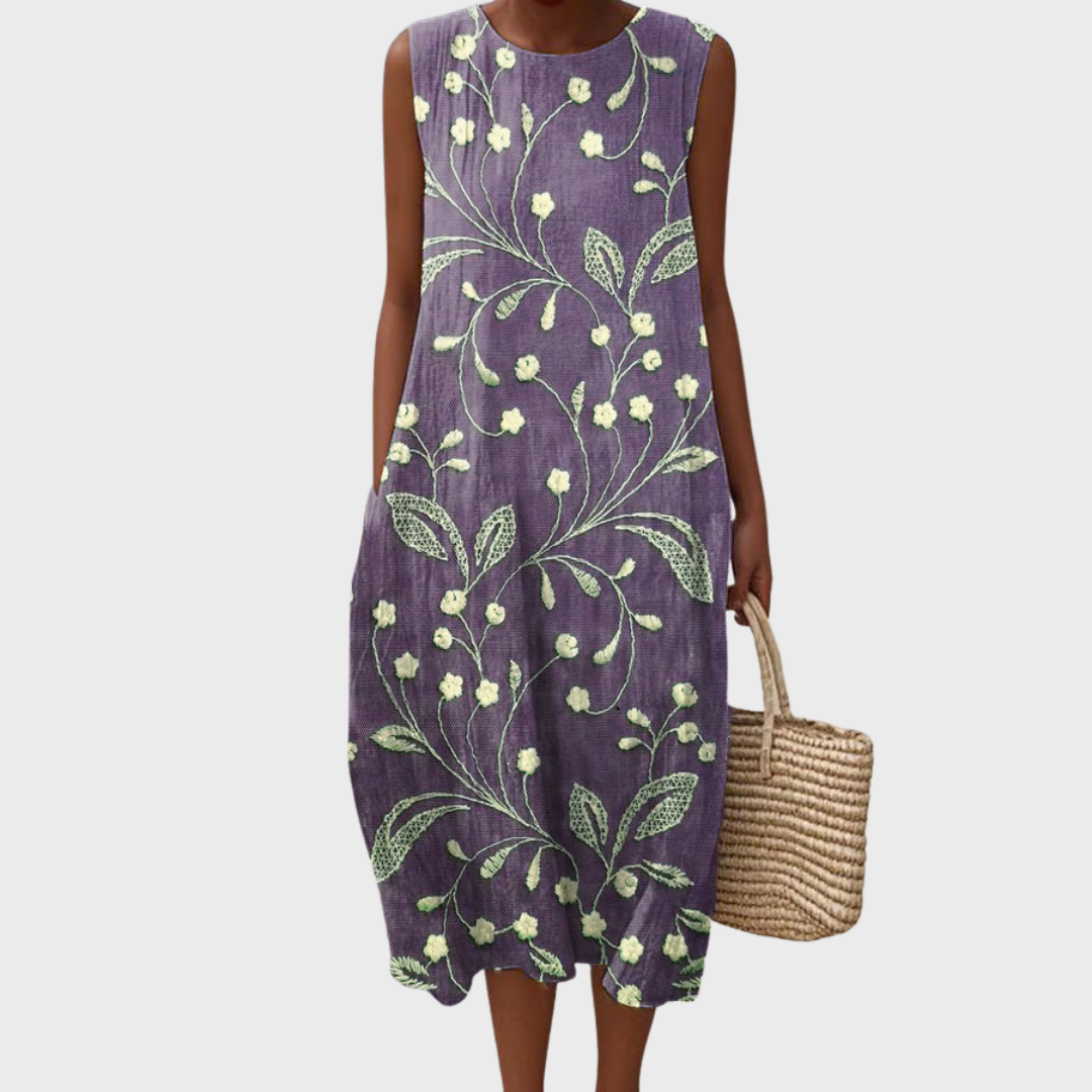 Sarah | Comfortable relaxed floral dress