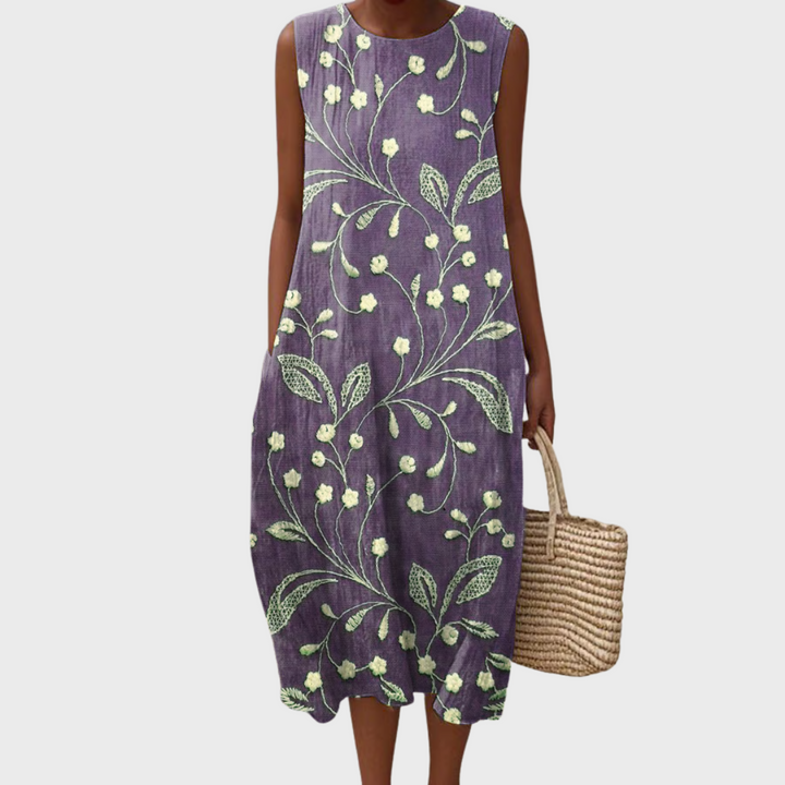 Sarah | Comfortable relaxed floral dress