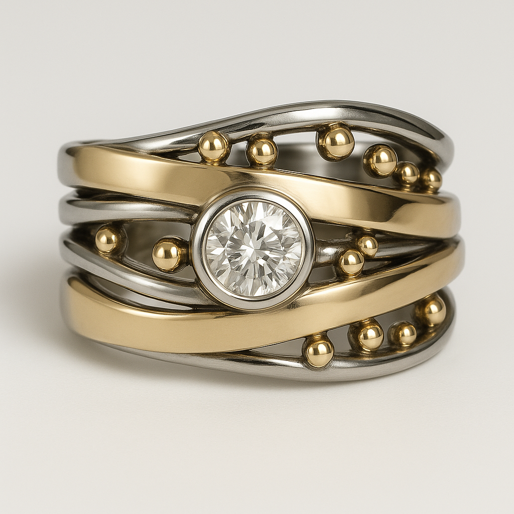 BRIDGET | TIMELESS GOLD INLAY RING