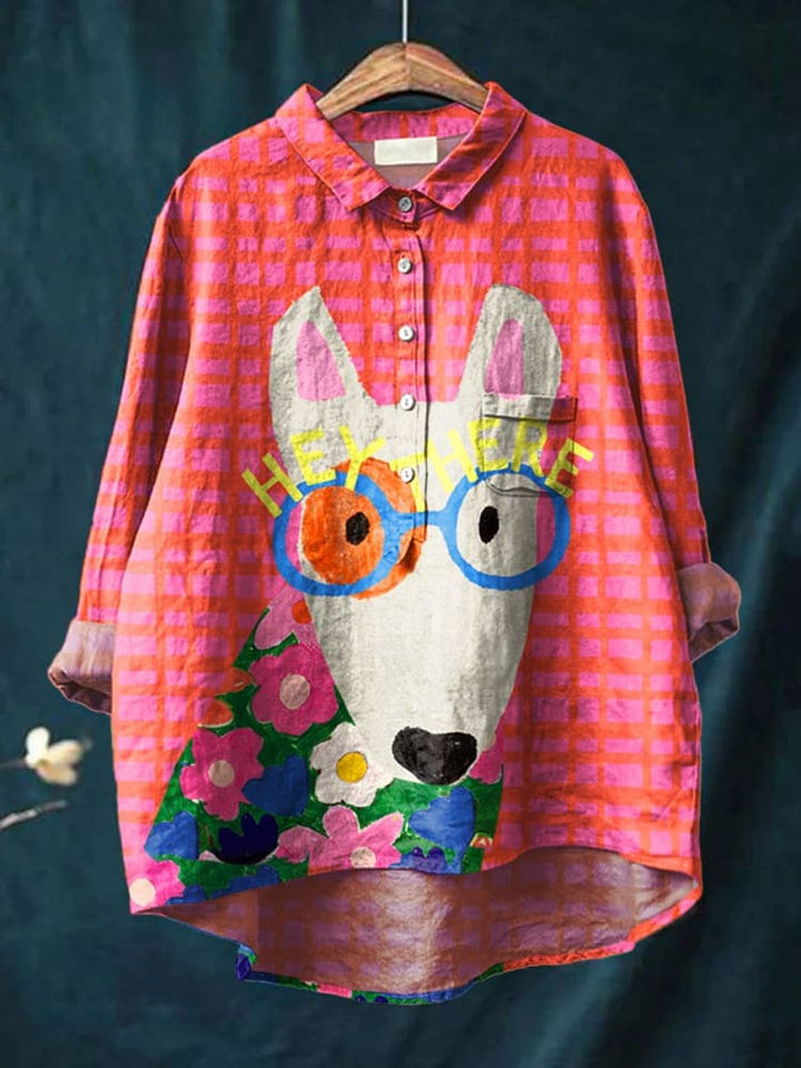 Judit – T-shirt med hundmotiv
