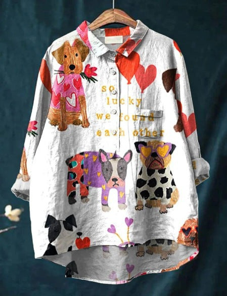 Judit – T-shirt med hundmotiv