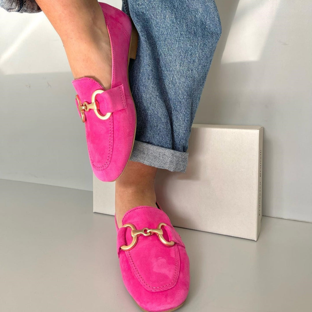 Matilda – Chica loafers med gulddetaljer