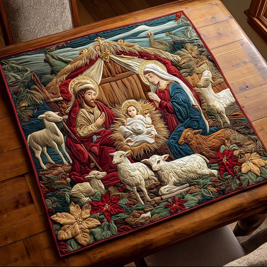Petra – Vackert quiltat julkuddfodral