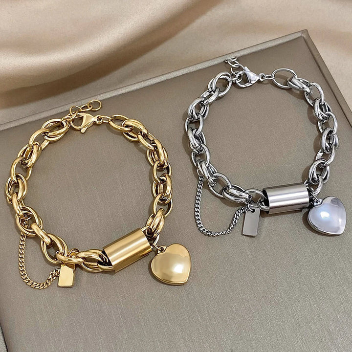 Elegant Gold-Plated Chunky Bracelet