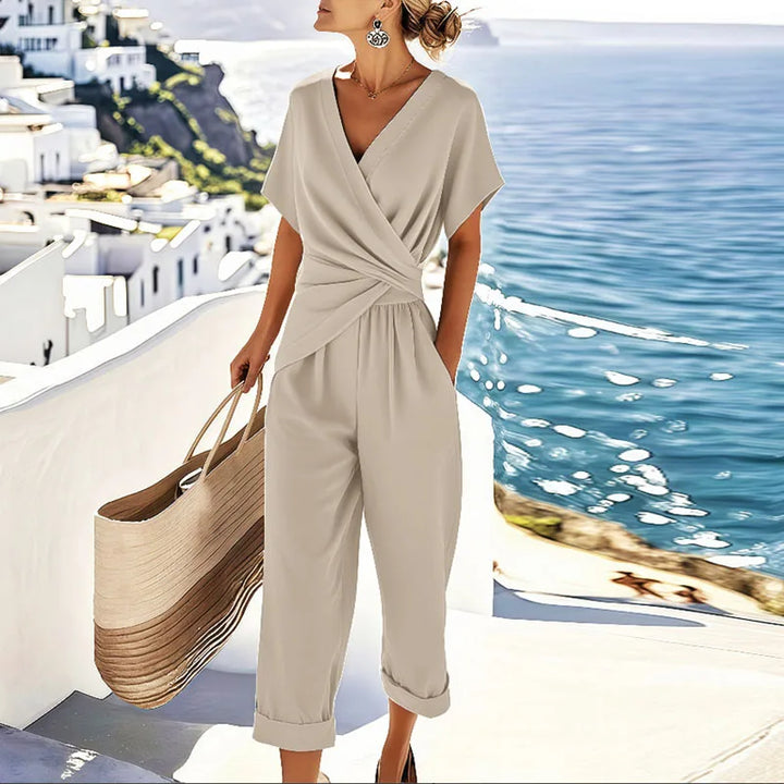 Solveig – Elegant jumpsuit med omlottdetalj