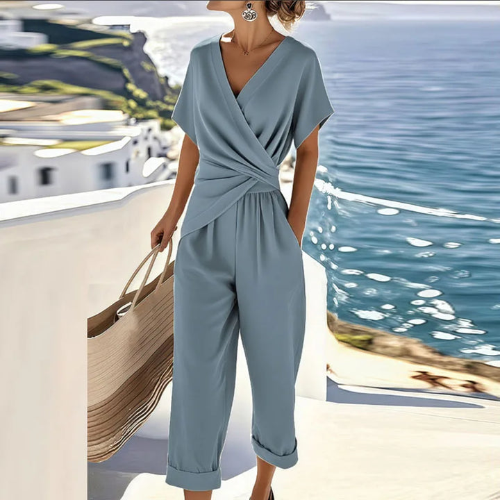 Sigrid – Elegant jumpsuit med omlottdetalj