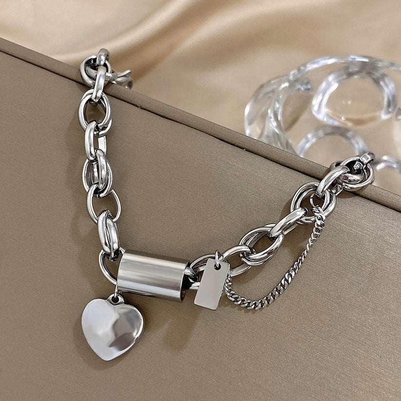 Elegant Gold-Plated Chunky Bracelet