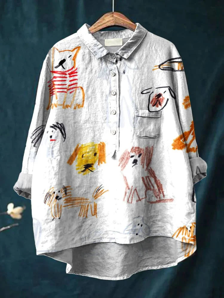Inga – T-shirt med hundmotiv