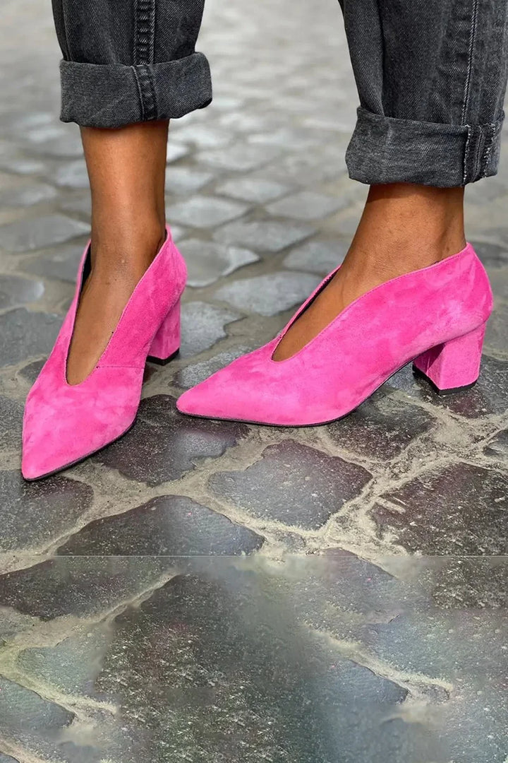 ELEGANT PUMPS MED BLOCKKLACK