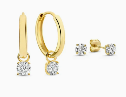Elegant Dara Brillane Goldstone Earrings Set