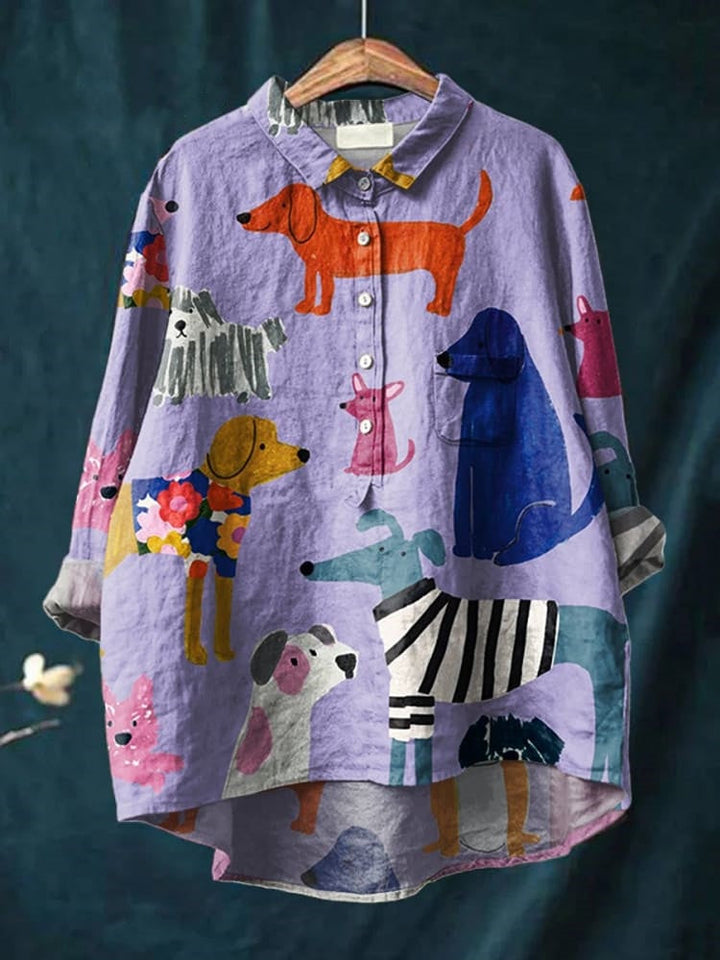 Judit – T-shirt med hundmotiv