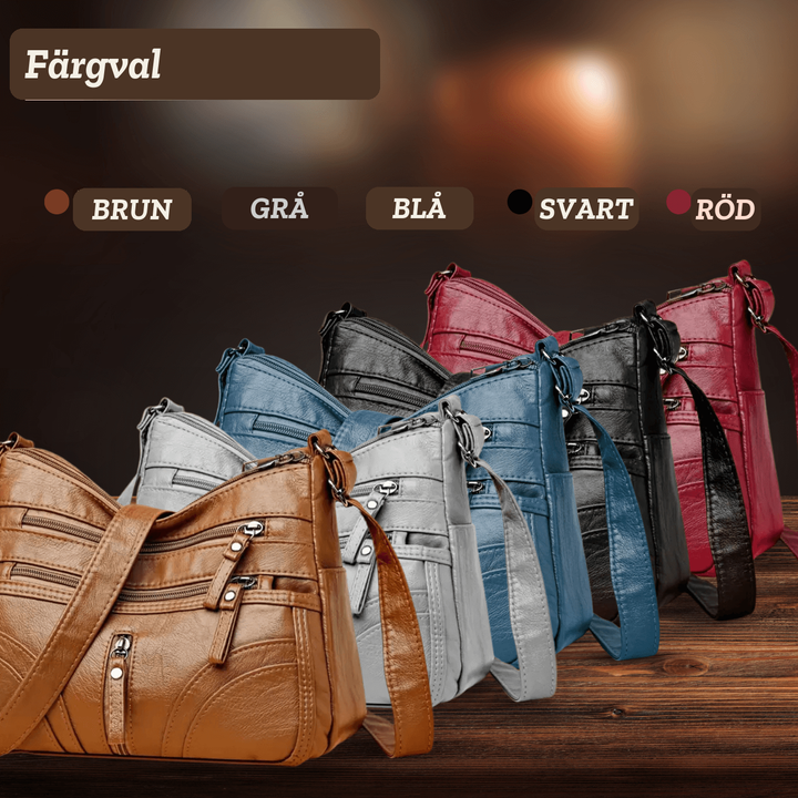 Vendela – Crossbodyväska med flera fack – handgjord av Astrid Göteborg